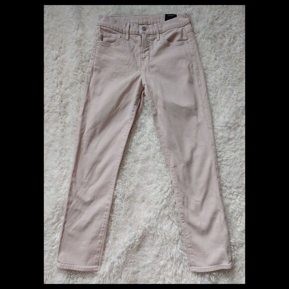 Vince Skinny Crop Pink Tulip Jeans Size 26 - Picture 6 of 8